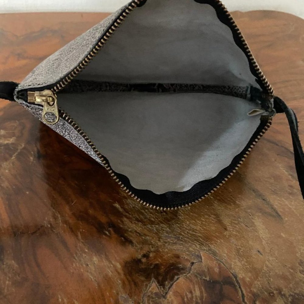 Baggu Small Leather Purse, Python Print - image 5